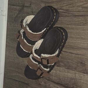 Dr. Martens Black and Brown Sandals